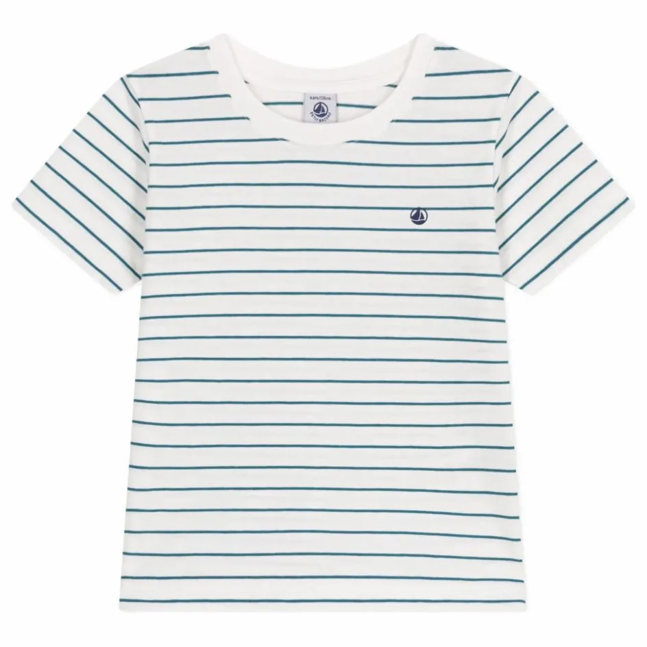 Petit Bateau T-Shirt Biru Coton Bio ||Enfant T-Shirts, Chemises