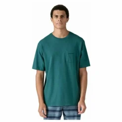 Patagonia T-shirt Boardshort Logo Responsibili Fibres Recyclées | Bleu canard
