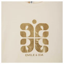 Sale Emile et Ida T-shirt Boris Coton Bio | Crème