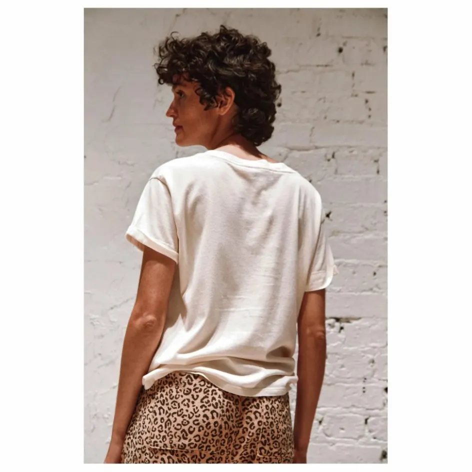 Sale Emile et Ida T-shirt Boris Coton Bio | Crème