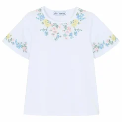 Hot Tartine et Chocolat T-shirt Brodé | Blanc