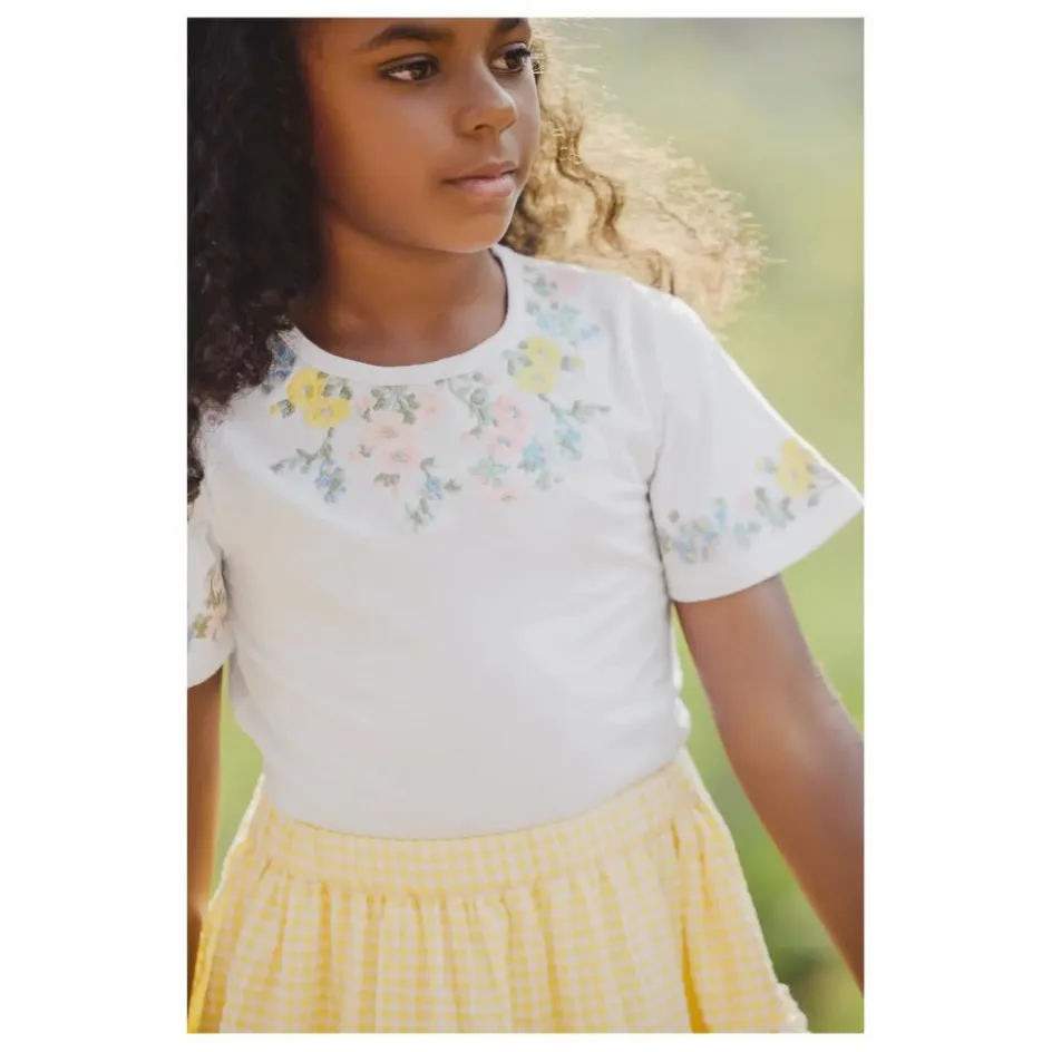 Hot Tartine et Chocolat T-shirt Brodé | Blanc