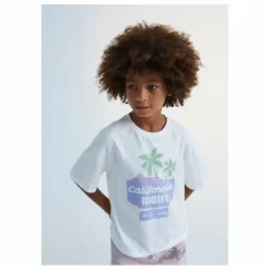 Online the new society T-Shirt California Motel | Blanc