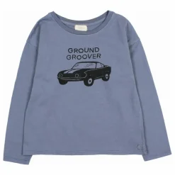 Outlet Búho T-shirt Car Coton Bio | Bleu gris