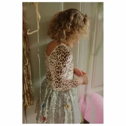 Enfant Konges Sløjd Blouses, T-Shirts*T-shirt Carlito Léopard Velours Fibres Recyclées |