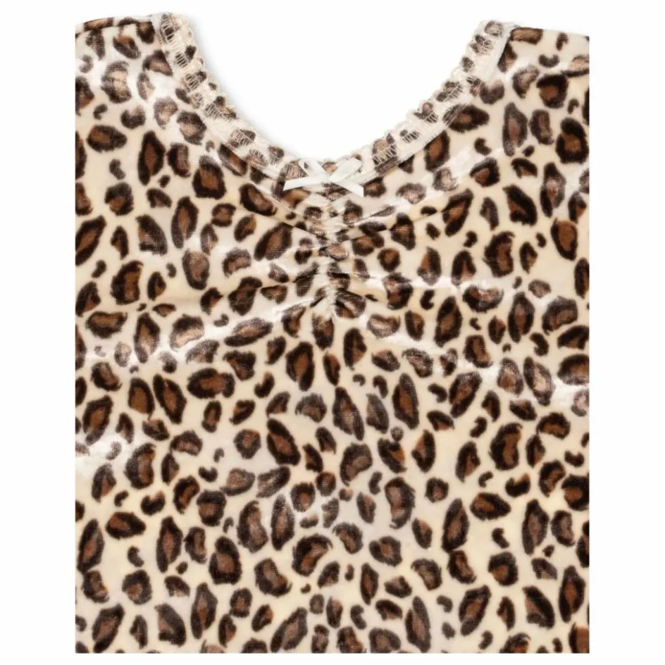 Enfant Konges Sløjd Blouses, T-Shirts*T-shirt Carlito Léopard Velours Fibres Recyclées |
