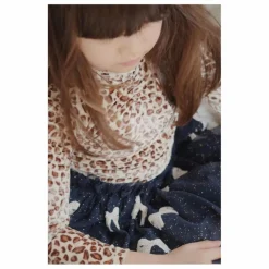 Enfant Konges Sløjd Blouses, T-Shirts*T-shirt Carlito Léopard Velours Fibres Recyclées |
