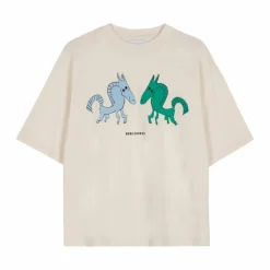 Femme Bobo Choses Tee-Shirts, Polos*T-shirt Chevaux Coton Bio x Smallable |