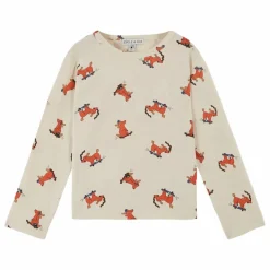 Best Emile et Ida T-shirt Chien Skateur | Ecru