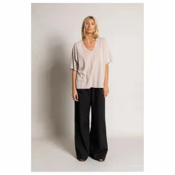 Online Smallable Woman T-shirt Cloud Coton Bio | Mastic