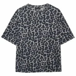 Anine Bing T-shirt Cohen Léopard Coton Bio ||Femme Tee-Shirts, Polos