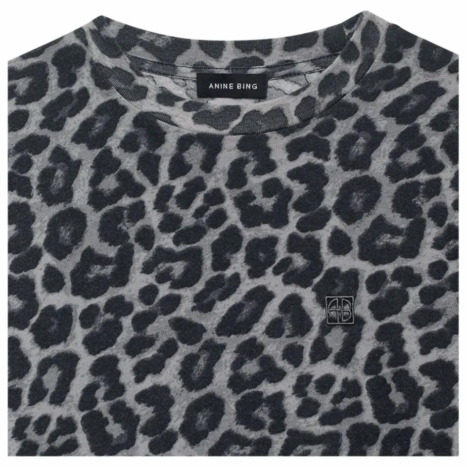 Anine Bing T-shirt Cohen Léopard Coton Bio ||Femme Tee-Shirts, Polos