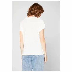 Discount American Vintage T-shirt Col U Jacksonville | Blanc