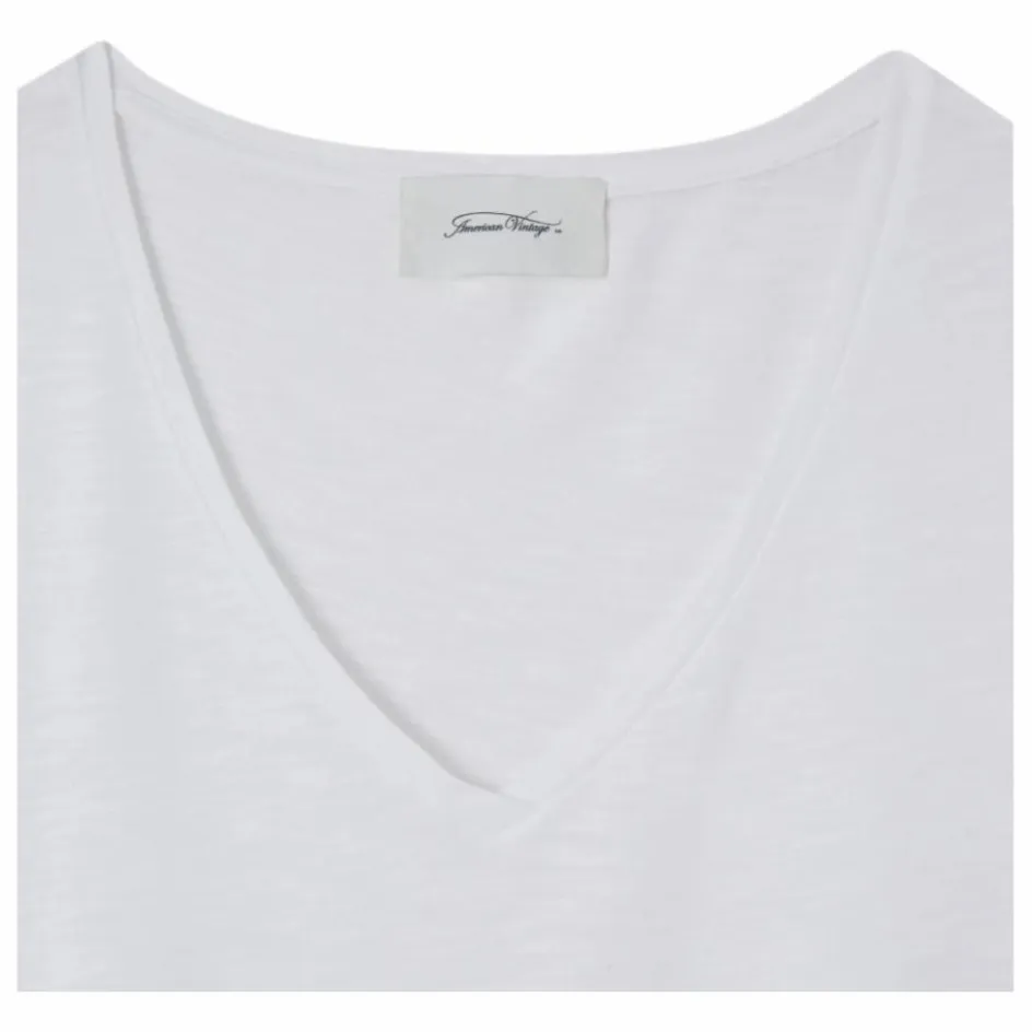 American Vintage T-shirt Col V Jacksonville ||Femme Tee-Shirts, Polos