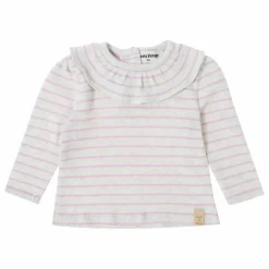 Best Tocoto Vintage T-Shirt Col Volant Marinière | Rose