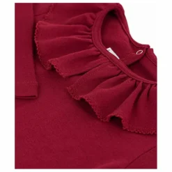 Clearance T-shirt Col Volants Coton Bio | Enfant Blouses, T-Shirts