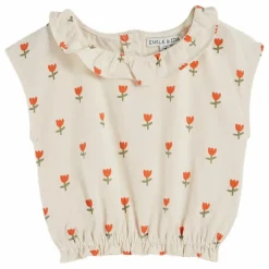 Emile et Ida T-Shirt Collerette Grande Tulipe ||Enfant Blouses, T-Shirts