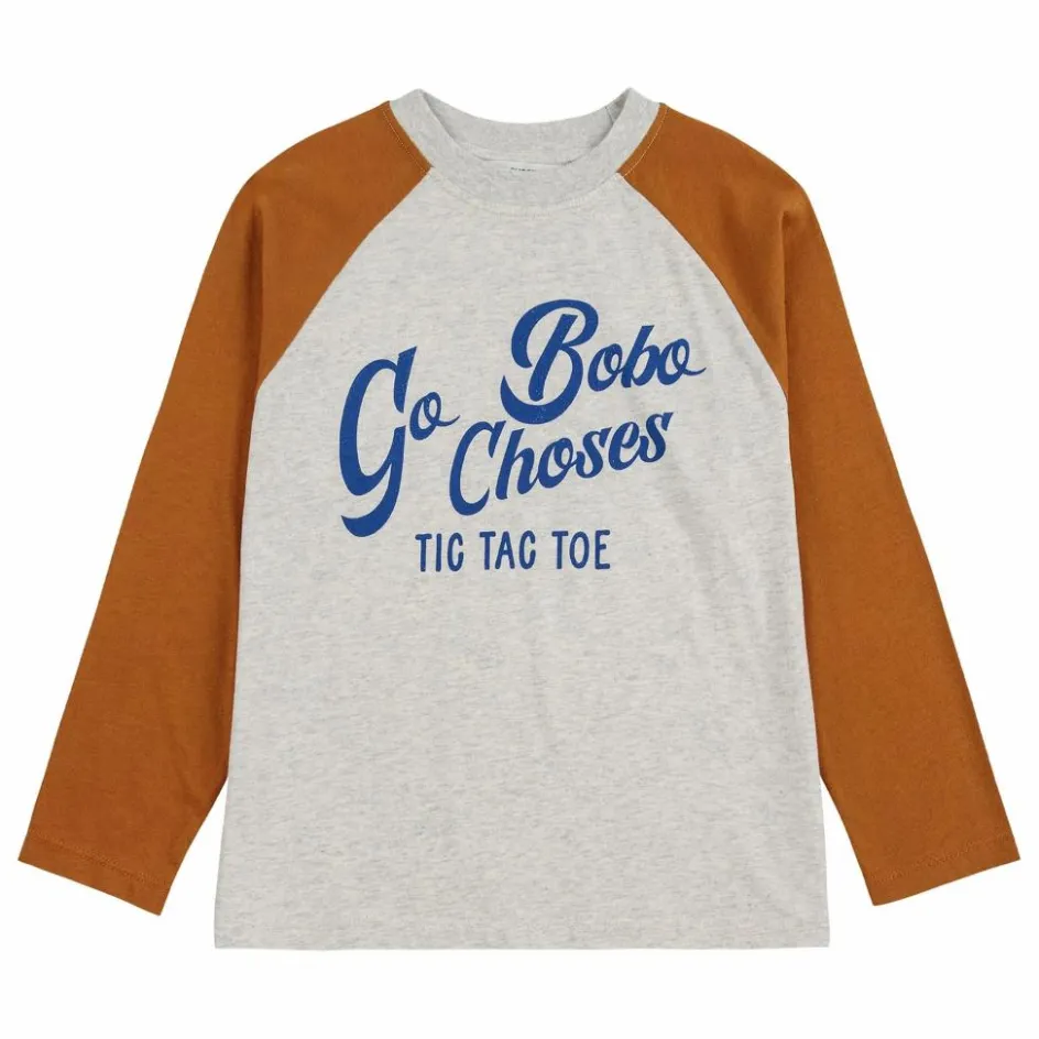 Online Bobo Choses T-shirt Colorblock Coton Bio | Gris chiné