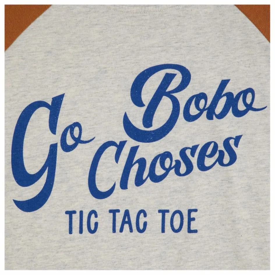 Online Bobo Choses T-shirt Colorblock Coton Bio | Gris chiné