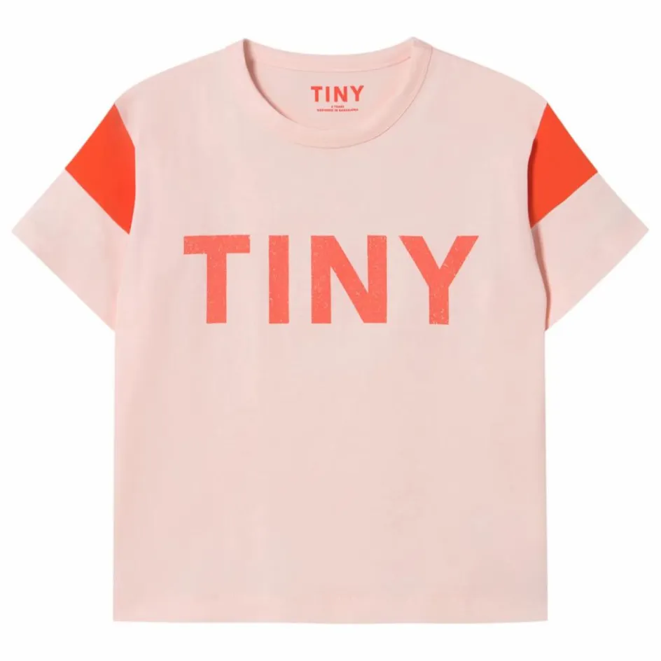 Best Tinycottons T-shirt Colorblock Coton Bio | Rose pâle