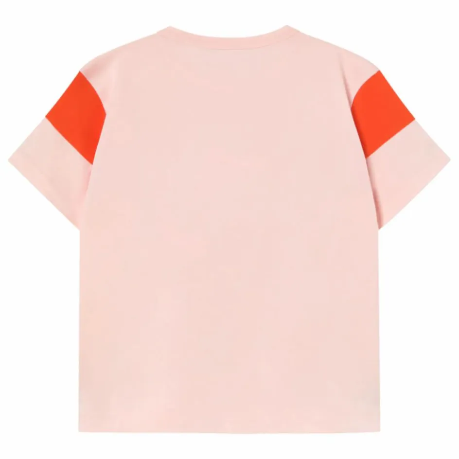 Best Tinycottons T-shirt Colorblock Coton Bio | Rose pâle