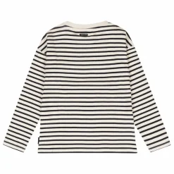 Sale Tumble N'Dry T-shirt Concrete Rayé Coton Bio | Bleu nuit