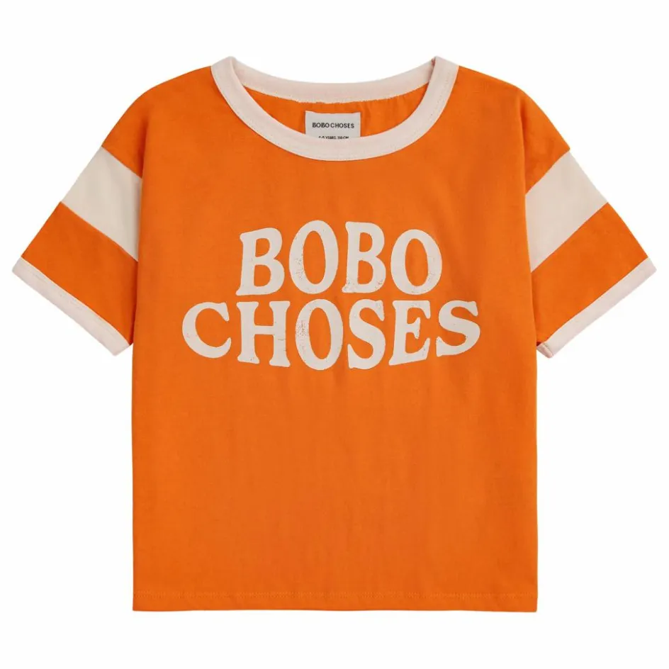 Online Bobo Choses T-Shirt Coton Bio Bicolore | Orange