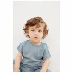the new society T-Shirt Coton Bio Olivia | Bleu