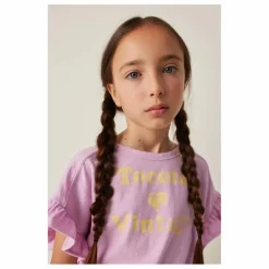 Discount Tocoto Vintage T-shirt Crop Volants | Lilas tLilas