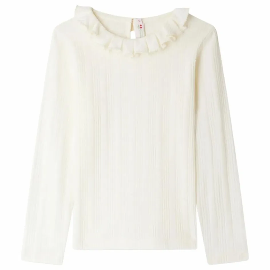 Hot Bonpoint T-shirt Côtelé Bess Coton Bio | Ecru