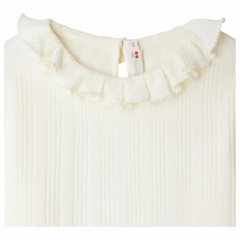 Hot Bonpoint T-shirt Côtelé Bess Coton Bio | Ecru