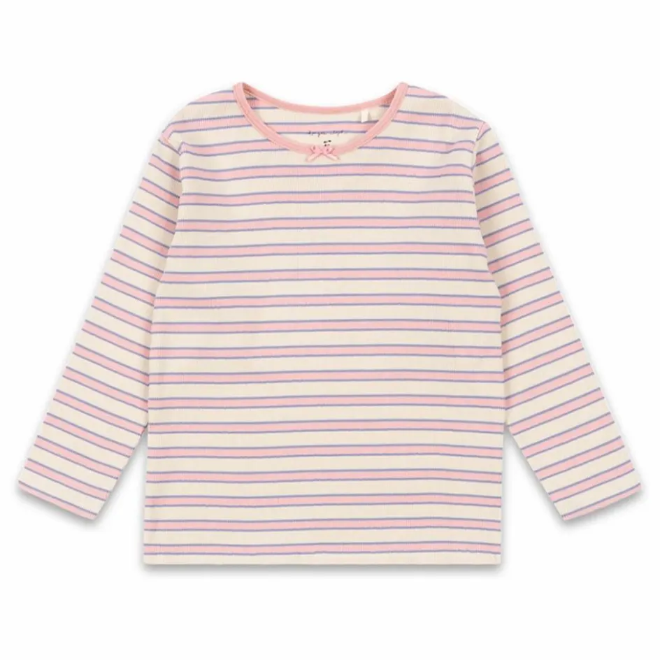 Konges Sløjd T-shirt Côtelé Ella Rayé Coton Bio ||Enfant Blouses, T-Shirts|Blouses, T-Shirts