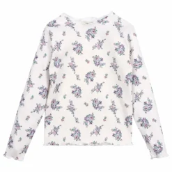 Best T-shirt Côtelé Fleuri | Enfant Blouses, T-Shirts|Blouses, T-Shirts