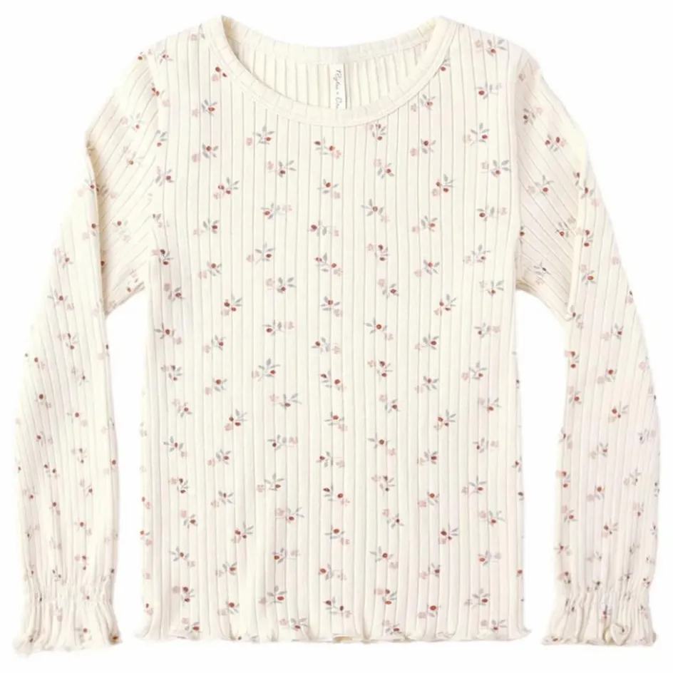 Enfant Rylee + Cru Blouses, T-Shirts|Blouses, T-Shirts*T-shirt Côtelé Fleuri |