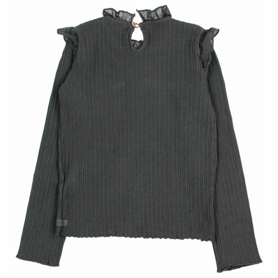 Búho T-shirt Côtelé Volants ||Enfant Blouses, T-Shirts