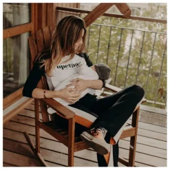 Tajinebanane T-Shirt d'allaitement Open bar | Blanc