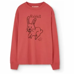 Outlet The Animals Observatory T-shirt Dog Lapin | Rouge