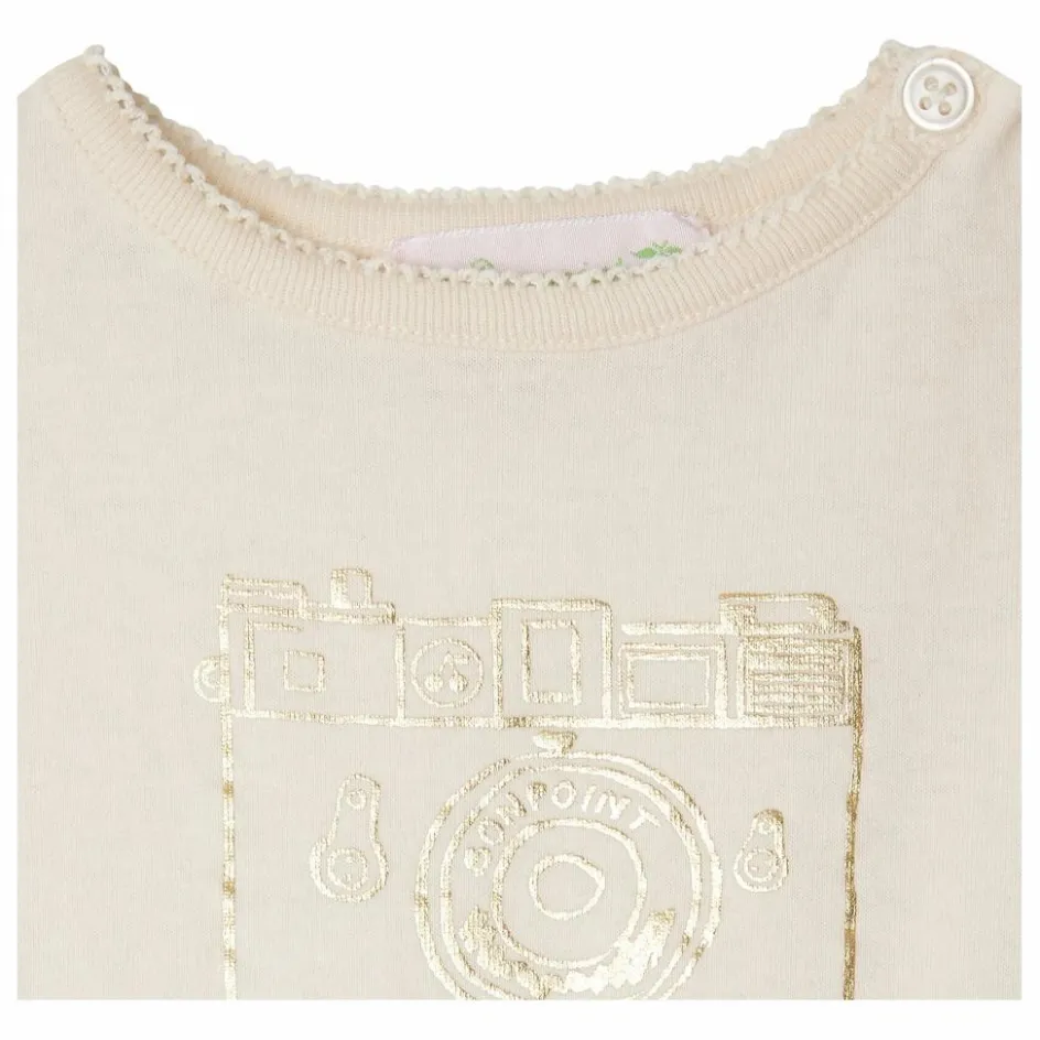 Outlet Bonpoint T-shirt Dom Coton Bio | Ivoire