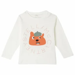 Sale Stella McCartney Kids T-shirt Ecureuil | Ivoire