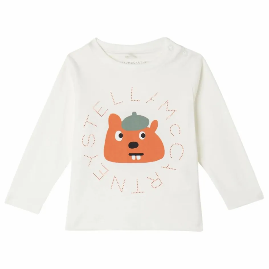 Sale Stella McCartney Kids T-shirt Ecureuil | Ivoire