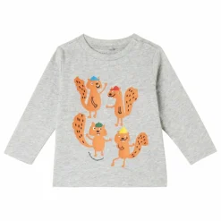 Discount Stella McCartney Kids T-shirt Ecureuils | Gris chiné