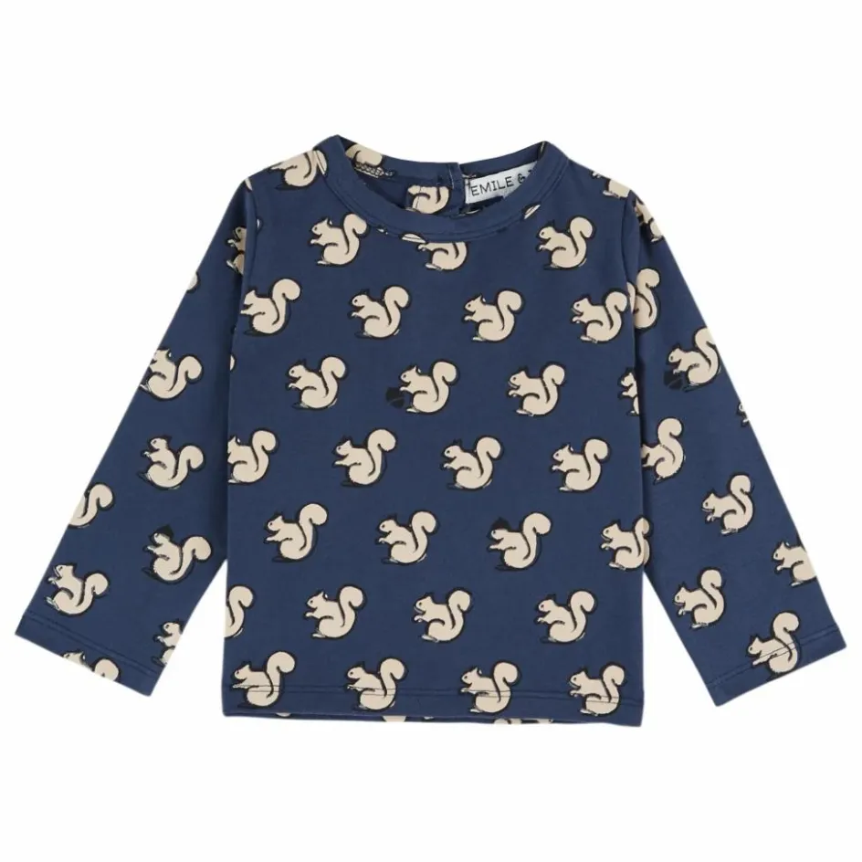 Emile et Ida T-Shirts, Chemises*T-shirt Ecureuils Coton Bio |