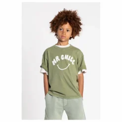 Discount Hundred Pieces T-shirt Finn Coton Bio | Vert kaki
