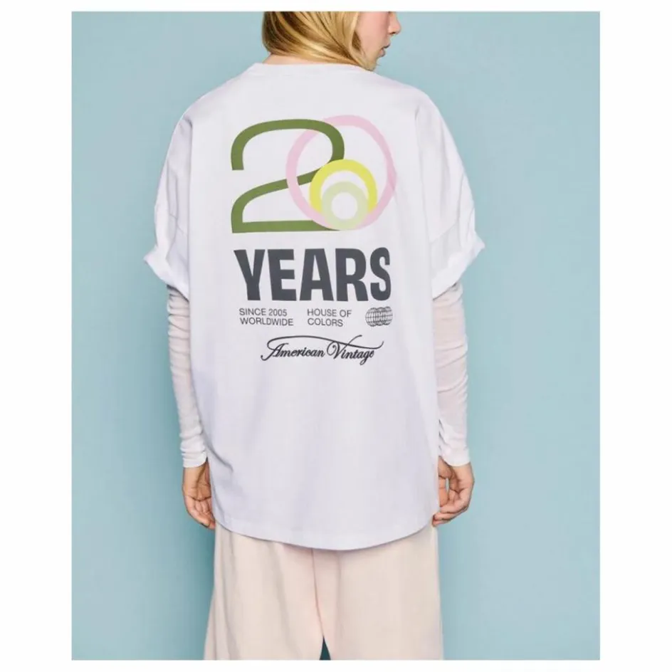 Best American Vintage T-shirt Fizvalley - Capsule 20 ans | Blanc