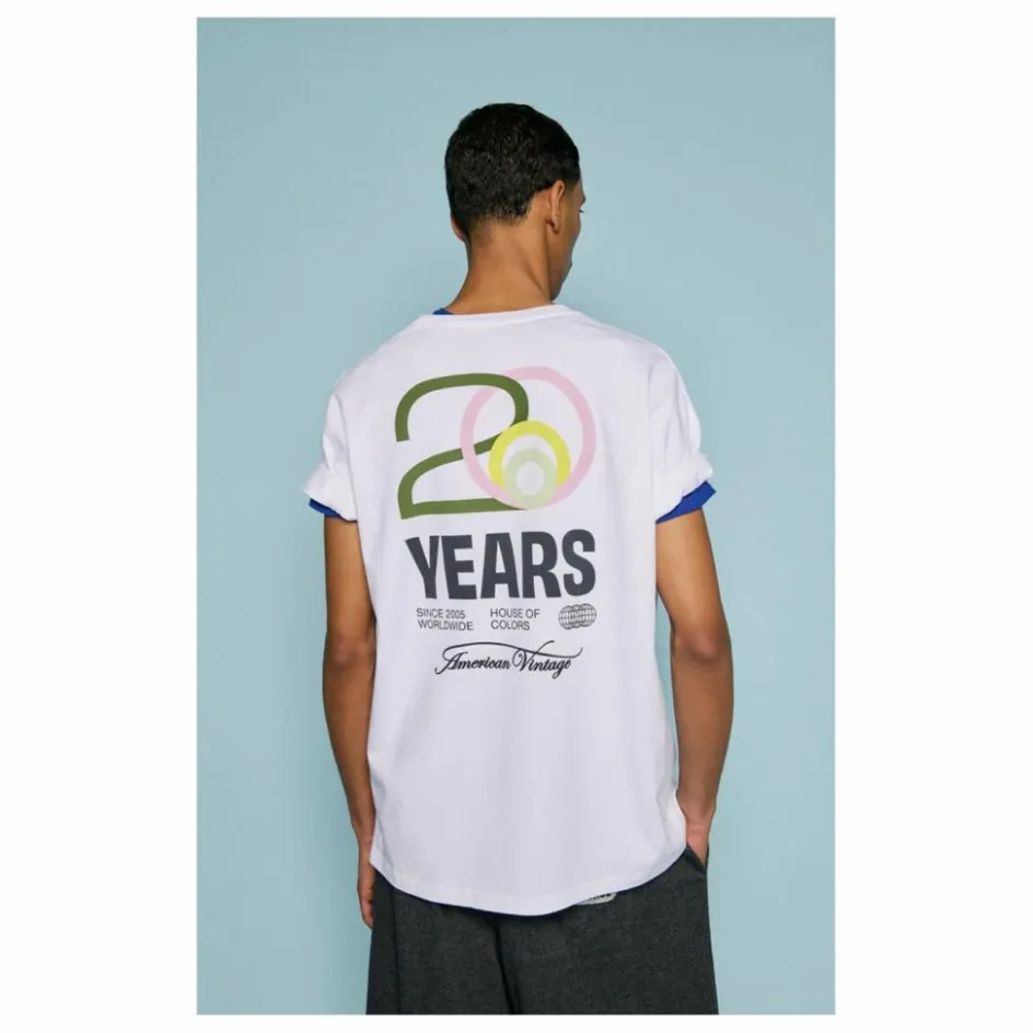 Best American Vintage T-shirt Fizvalley - Capsule 20 ans | Blanc
