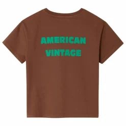 Hot American Vintage T-shirt Fizvalley Dîner | Marron