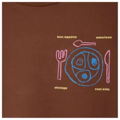 Hot American Vintage T-shirt Fizvalley Dîner | Marron