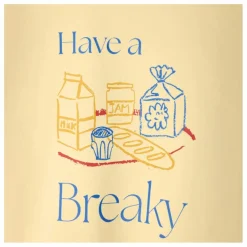 Best American Vintage T-shirt Fizvalley Have A Breaky | Jaune pâle