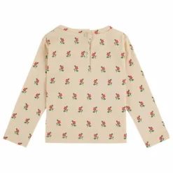 Best Emile et Ida T-shirt Fleuri Coton Bio | Ecru