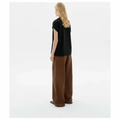 Clearance Thinking Mu T-shirt Flower Cord Volta Coton Bio | Noir